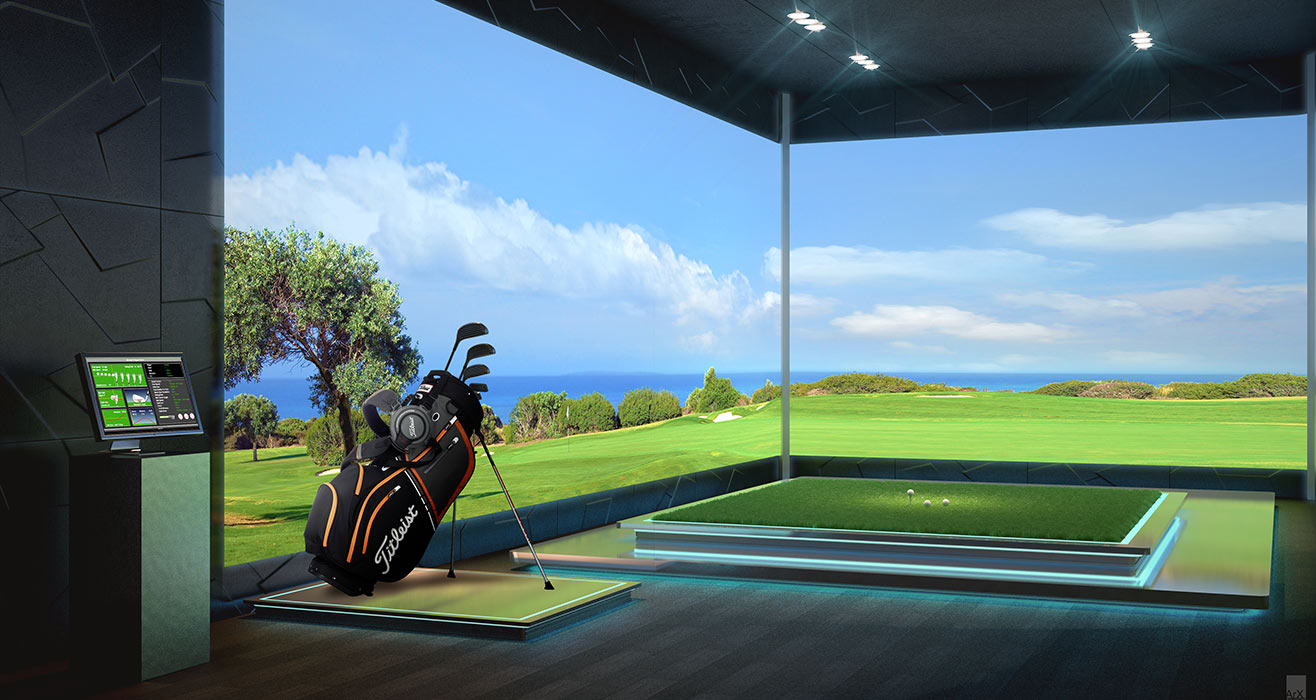 Acqualina Estates Golf Simulator