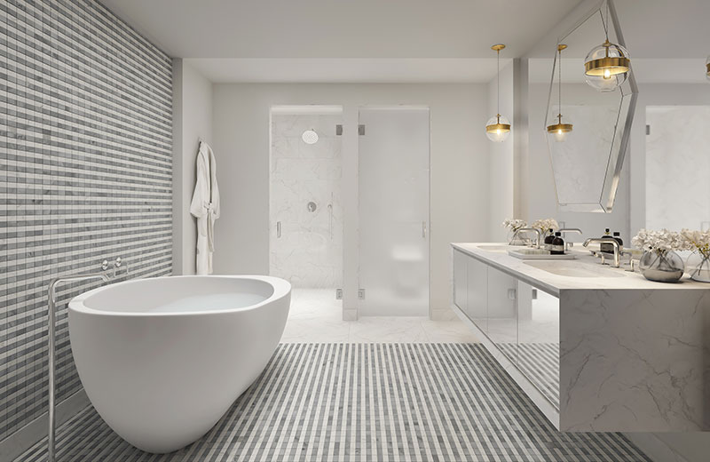 Elysee, New Luxury Boutique Tower in Edgewater Miami -  Bathroom