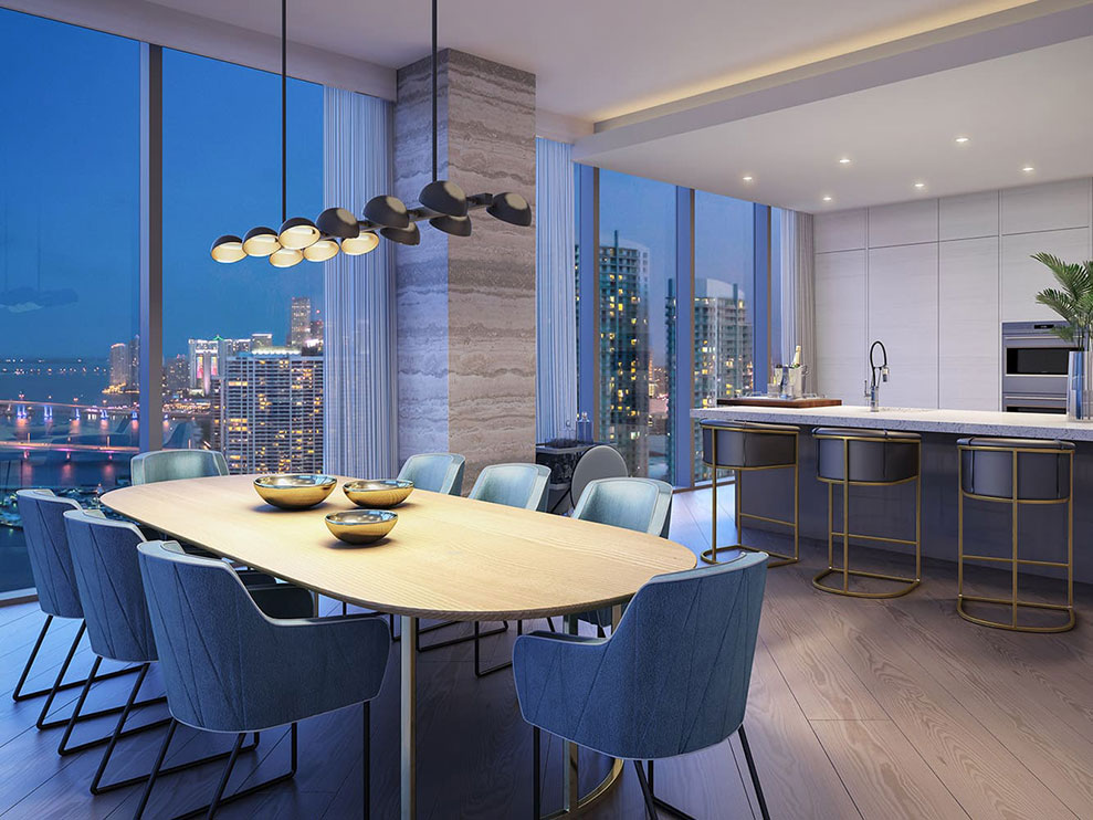 Elysee, New Luxury Boutique Tower in Edgewater Miami -  Family Room