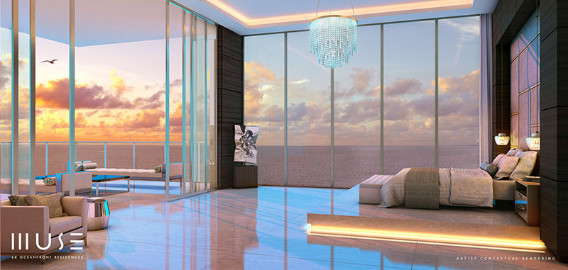 MUSE Sunny Isles Residences - Master Bedroom