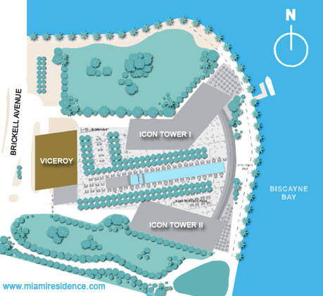 Viceroy Icon Miami Siteplan