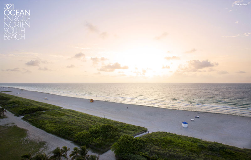 321 Ocean Residences Miami Beach, Norteast view