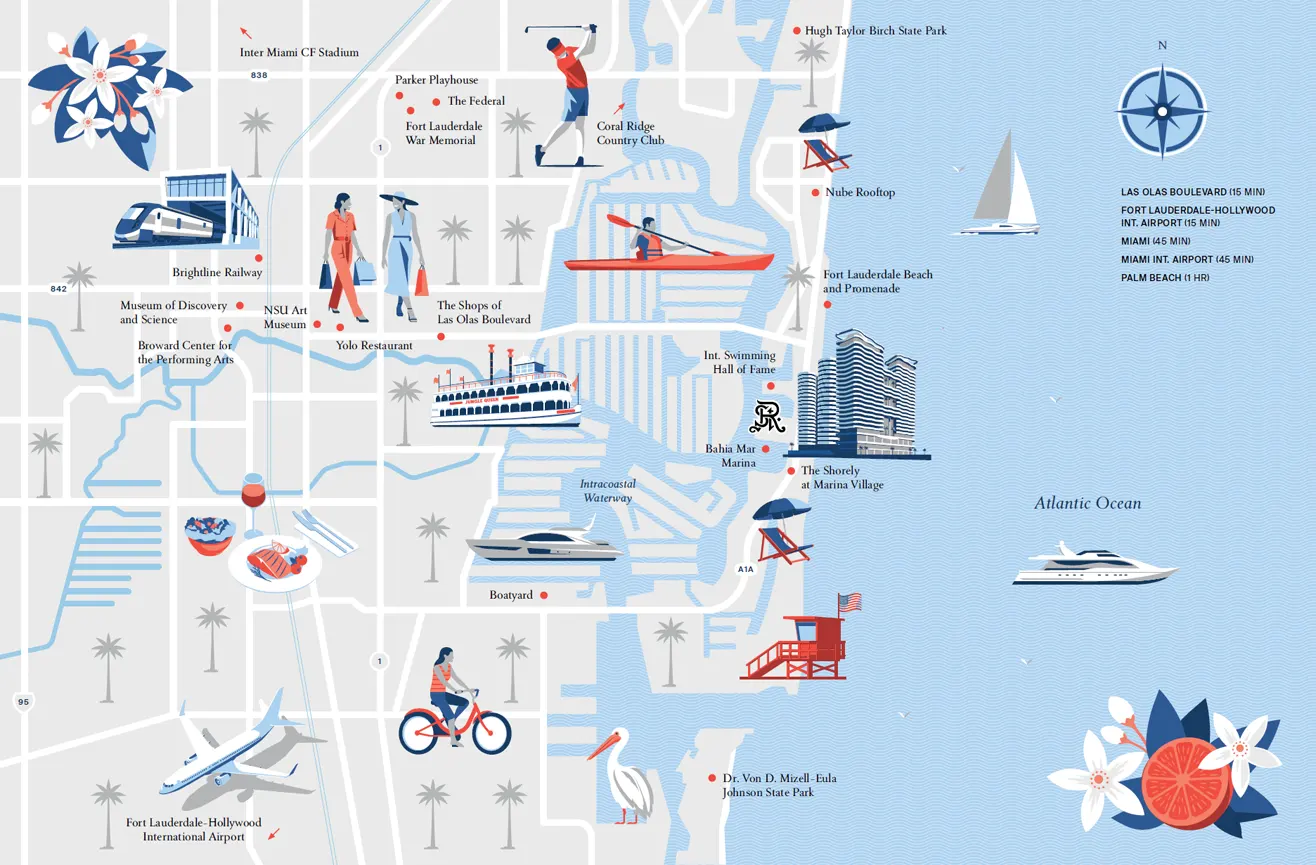 St Regis, Bahia Mar, Fort Lauderdale - Location