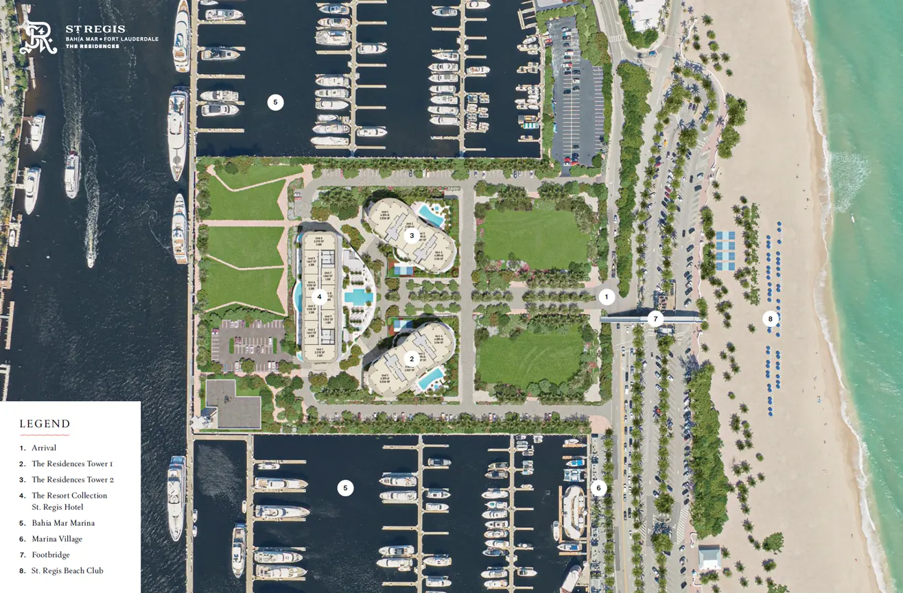 St Regis, Bahia Mar, Fort Lauderdale - Location