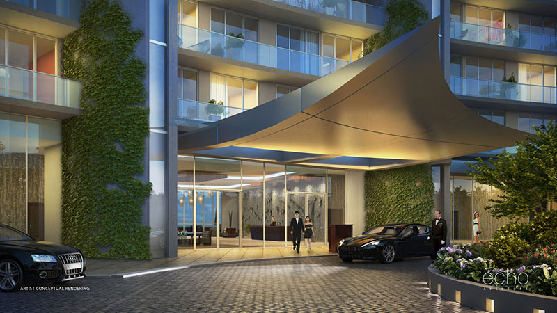 ECHO Aventura, New Luxury Waterfront Residences - Lobby