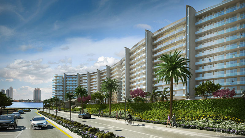 ECHO Aventura, New Luxury Waterfront Residences - Street View