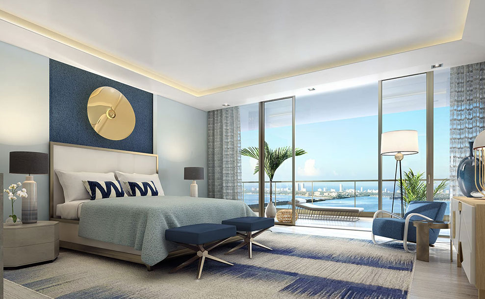 Elysee, New Luxury Boutique Tower in Edgewater Miami -  Master Bedroom