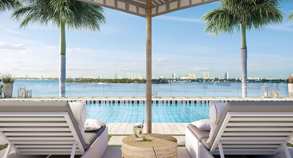 Elysee, New Luxury Boutique Tower in Edgewater Miami - Pool