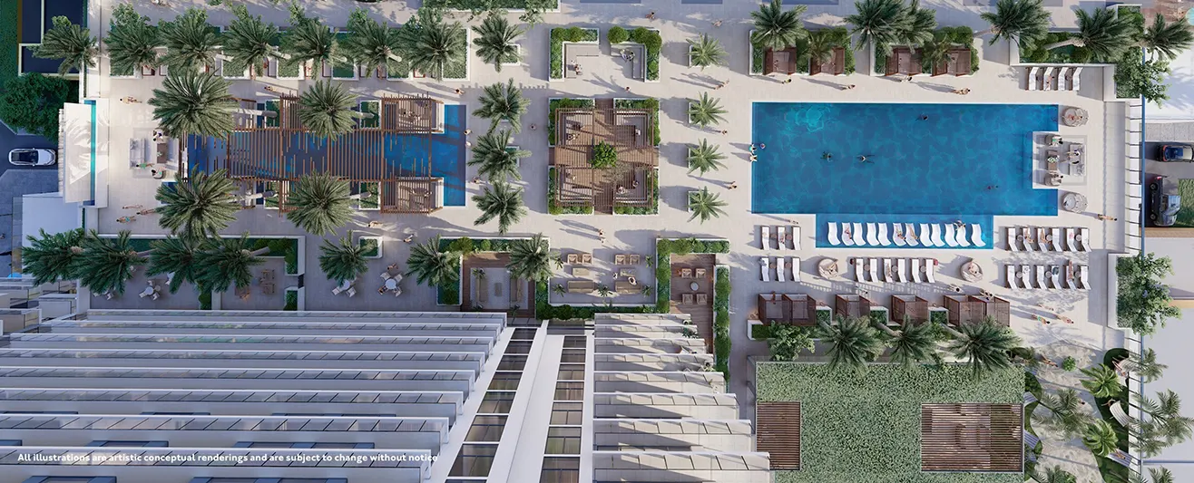 GAIA Residences Pool Overview
