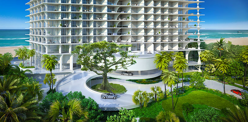 New Jade Signature Residences in Sunny Isles Beach - Lobby