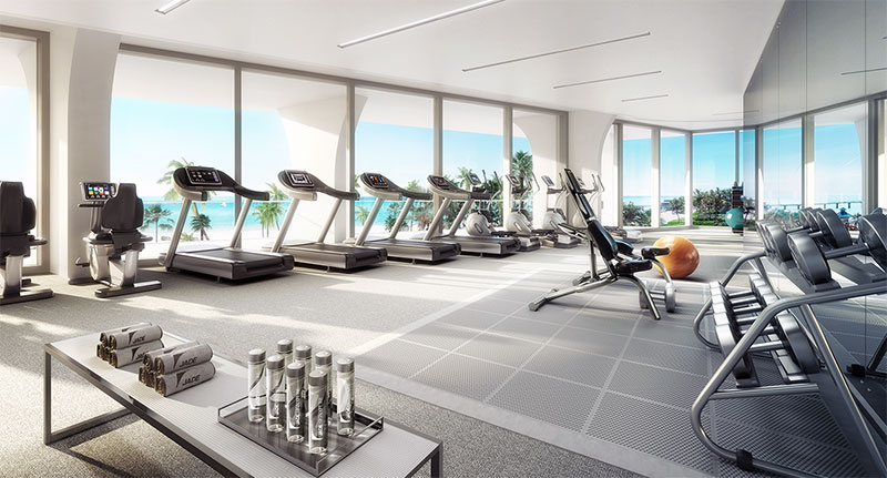 New Jade Signature Residences in Sunny Isles Beach - Gym