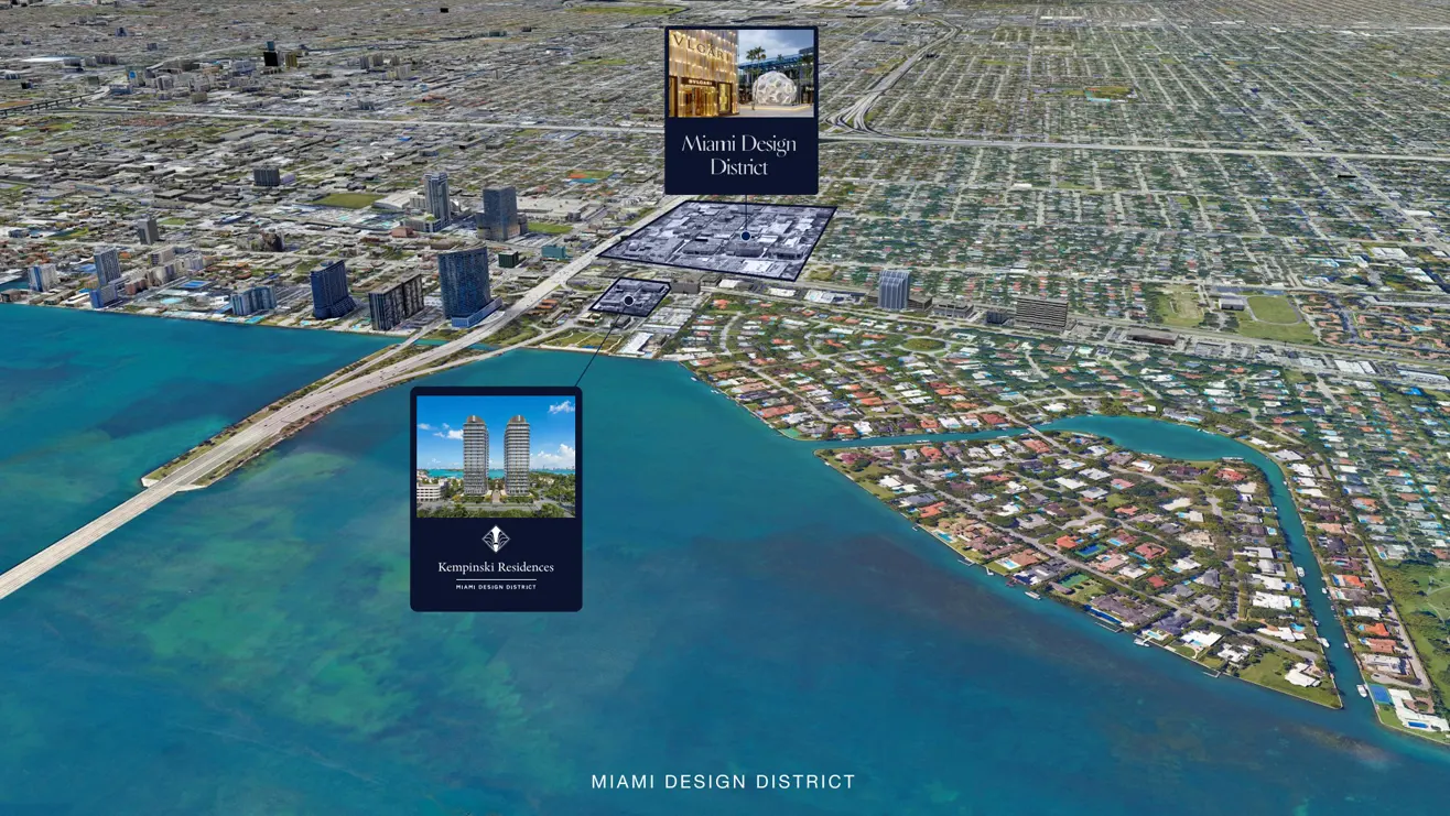 Kempinski Residences, Miami, Location