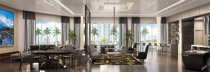 Marina Palms Yacht Club & Residences - Club Room