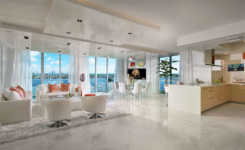 Marina Palms Yacht Club & Residences - Living Room