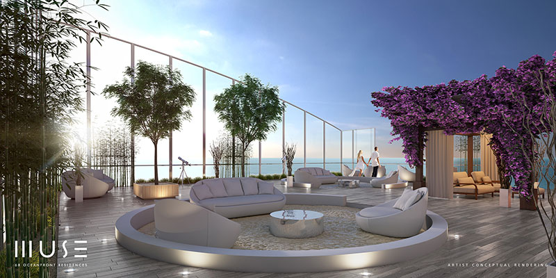 MUSE Sunny Isles Residences - Roof Lounge