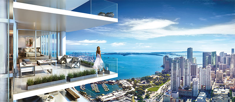 Paramount at Miami WorldCenter Residences in Miami, Outdoor Living Room