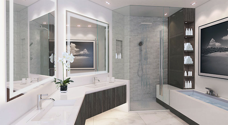 Paramount at Miami WorldCenter, Master Bathroom