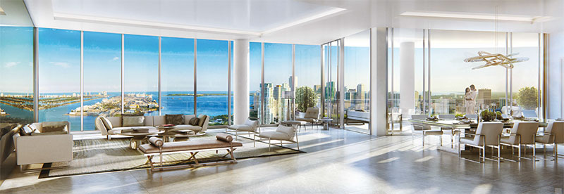 Paramount at Miami WorldCenter Residences in Miami, LivingRoom