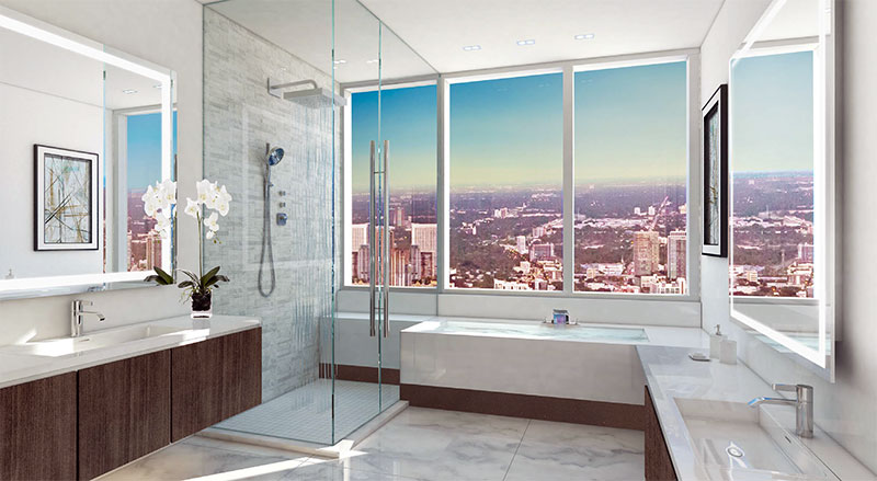 Paramount at Miami WorldCenter, Master Bathroom
