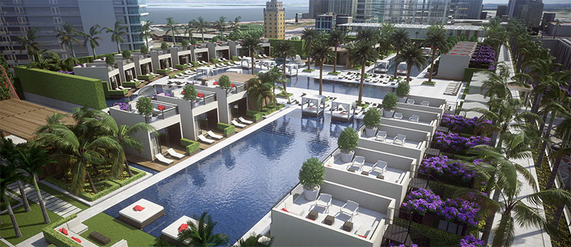 Paramount at Miami WorldCenter Residences in Miami, Resort Style Pool