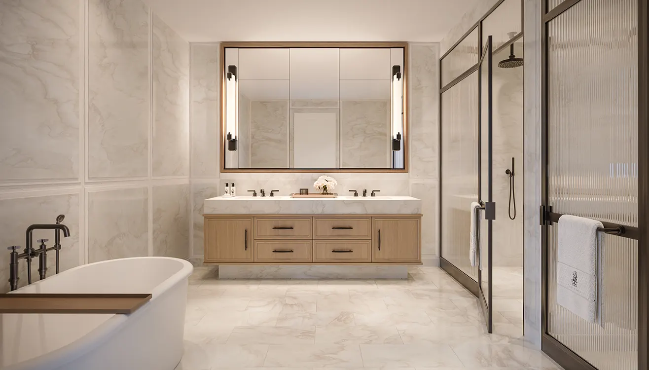 Primary Bath, Ritz-Carlton Residences