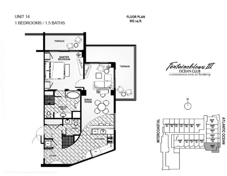 Fontainbleau Sorrento condo for sale and rent in Miami Beach, Florida